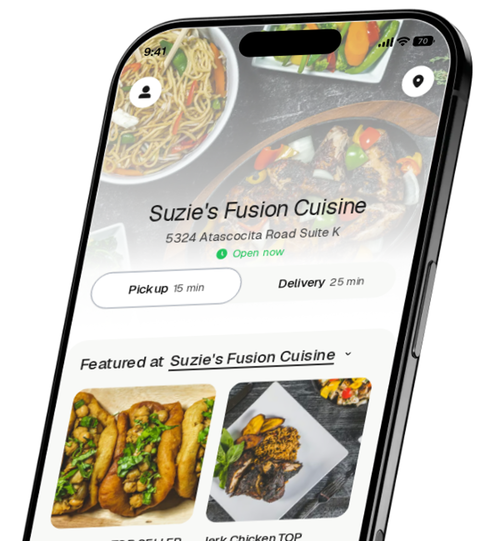Suzie's Fusion Cuisine app preview